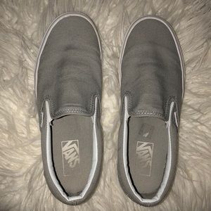 Vans 8.5 Women’s gray slip-on shoes